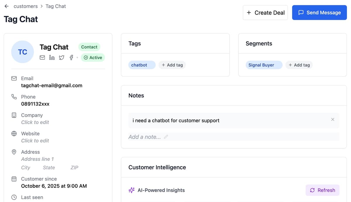 Tự động thu thập và chuyển đổi khách hàng tiềm năng