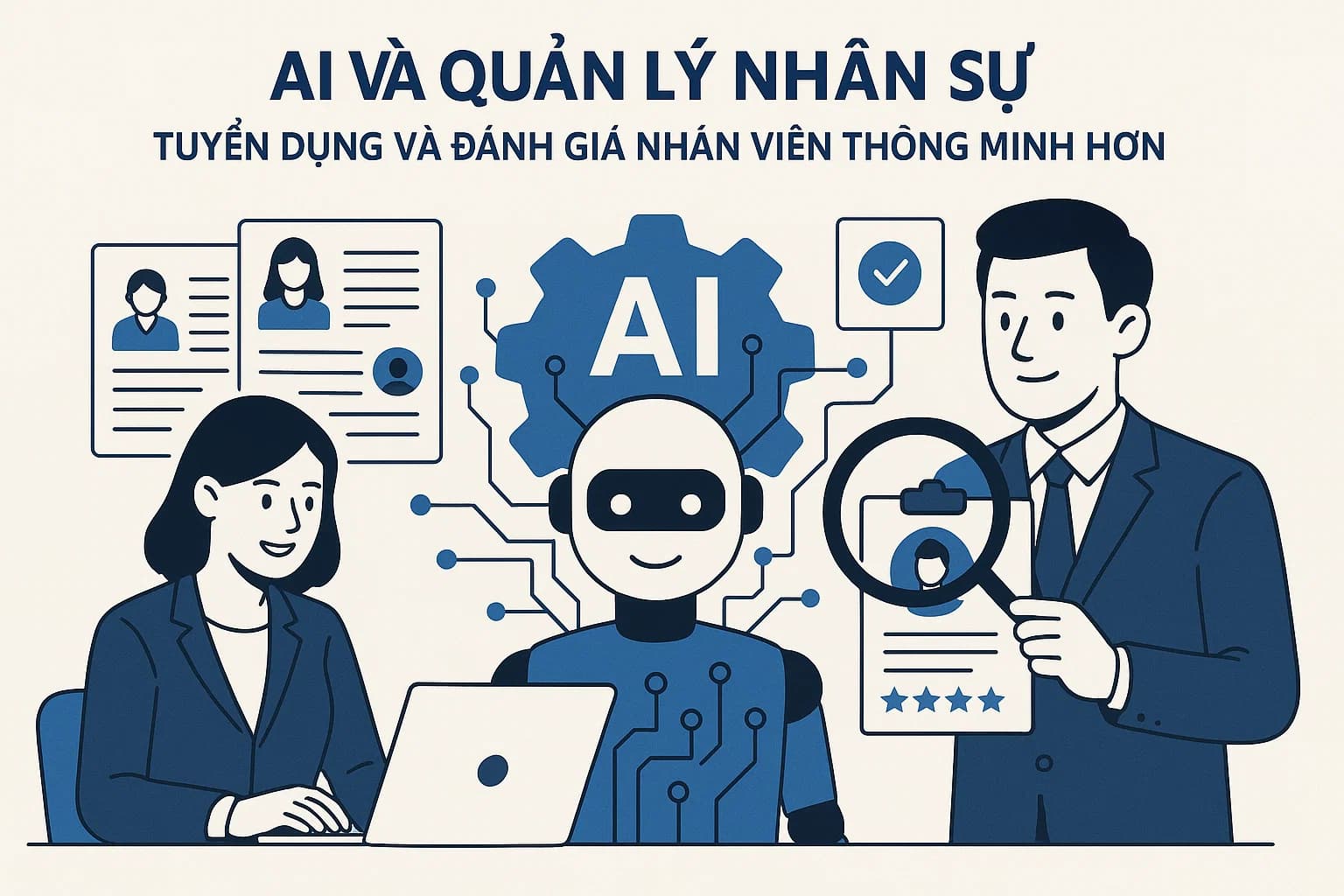 AI và quản lý nhân sự: Tuyển dụng và đánh giá nhân viên thông minh hơn