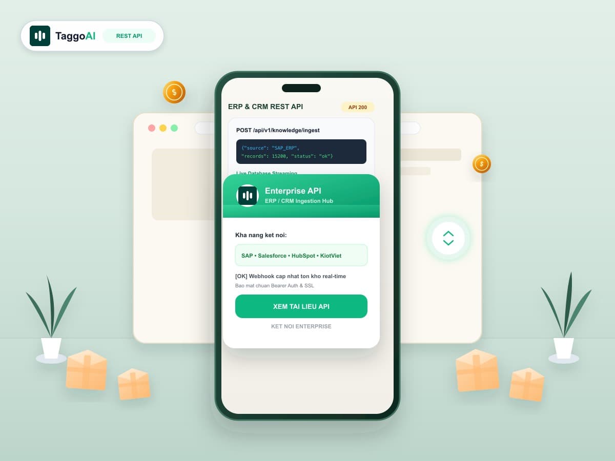 Cách Đồng Bộ Dữ Liệu ERP & CRM Vào AI Knowledge Base Qua REST API