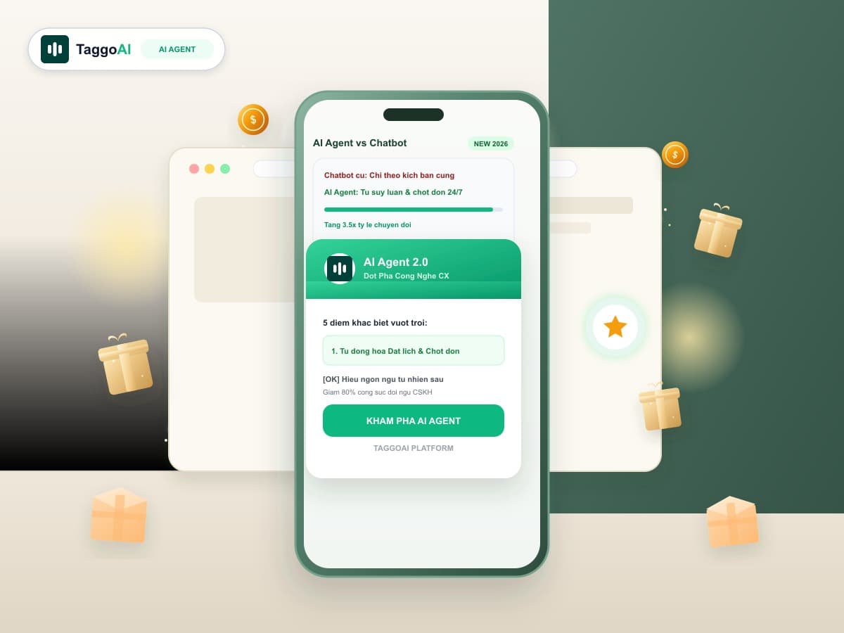 Chatbot Cũ vs AI Agent: 5 Điểm Khác Biệt Cốt Lõi Quyết Định Doanh Thu 2026