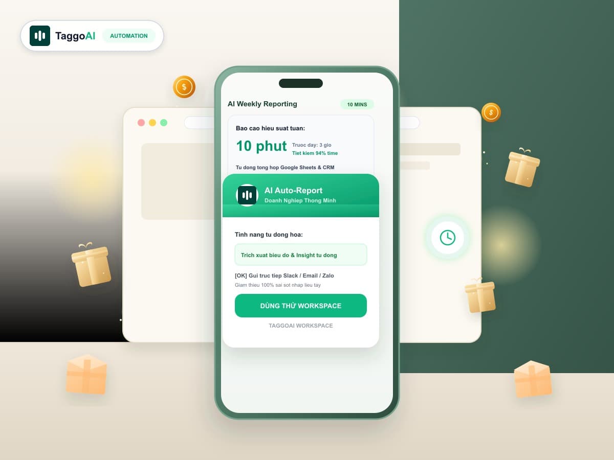 Cách Tự Động Hóa Báo Cáo Tuần Cho Doanh Nghiệp Bằng AI: Rút Ngắn Từ 3 Giờ Còn 10 Phút