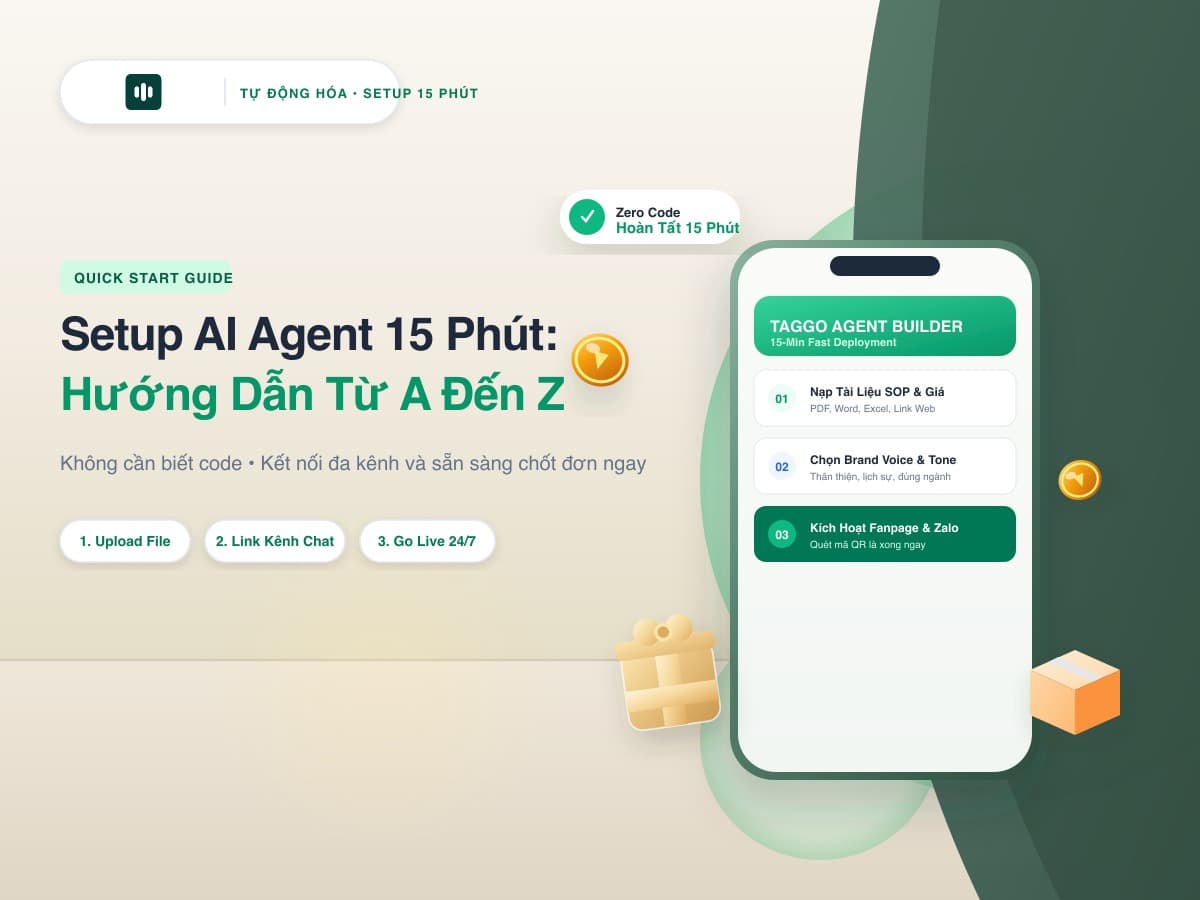 Hướng Dẫn Cách Tạo AI Agent Bán Hàng & CSKH Trong 15 Phút Từ A Đến Z Không Cần Code