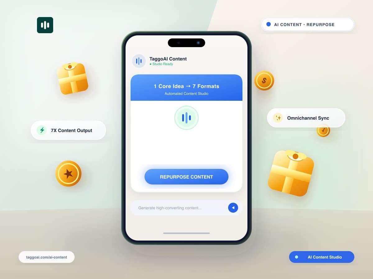 How to Turn 1 Core Idea into 7 Multi-Channel Content Formats with AI