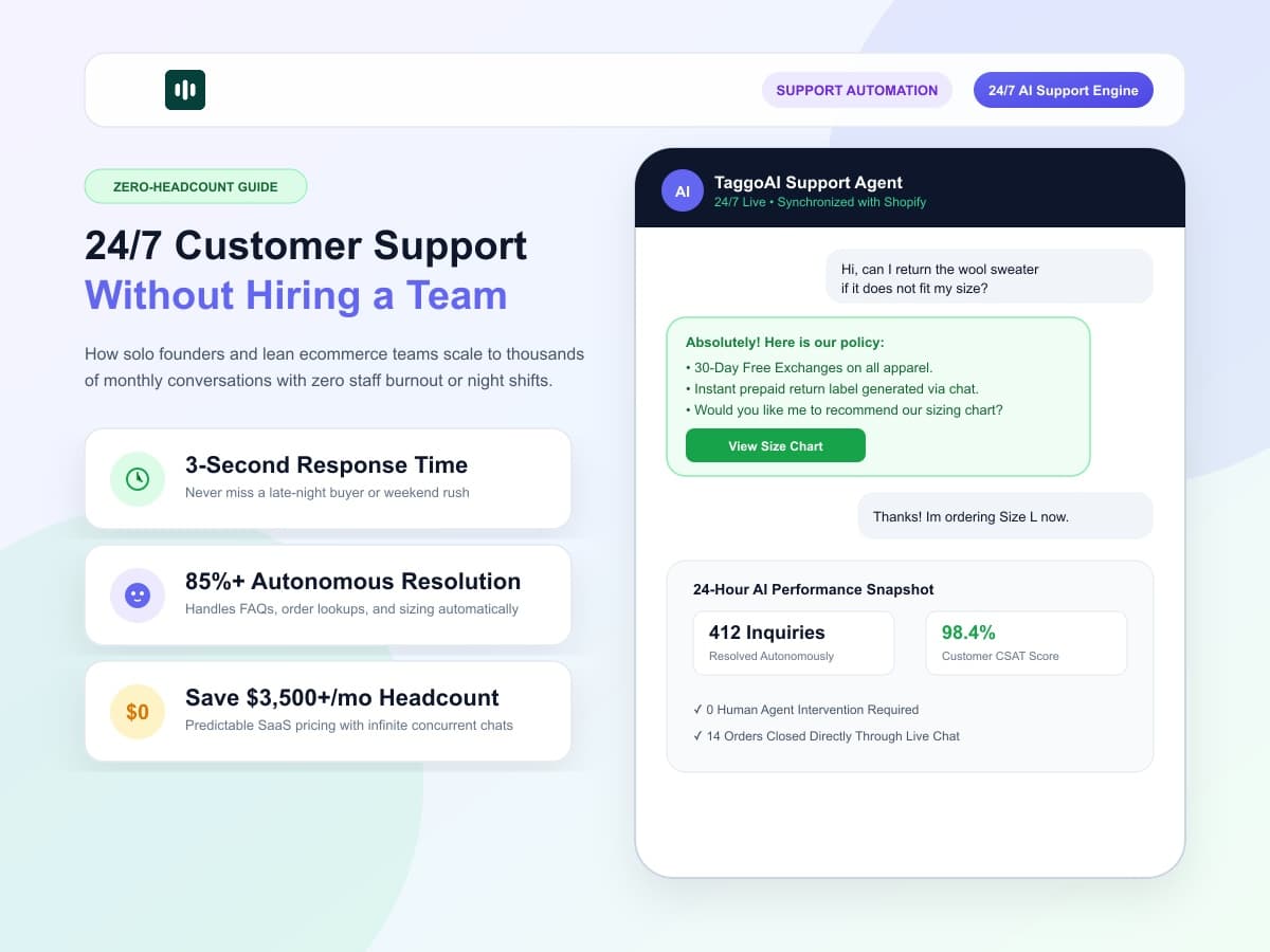 24/7 Customer Support on Shopify Without Hiring a Support Team