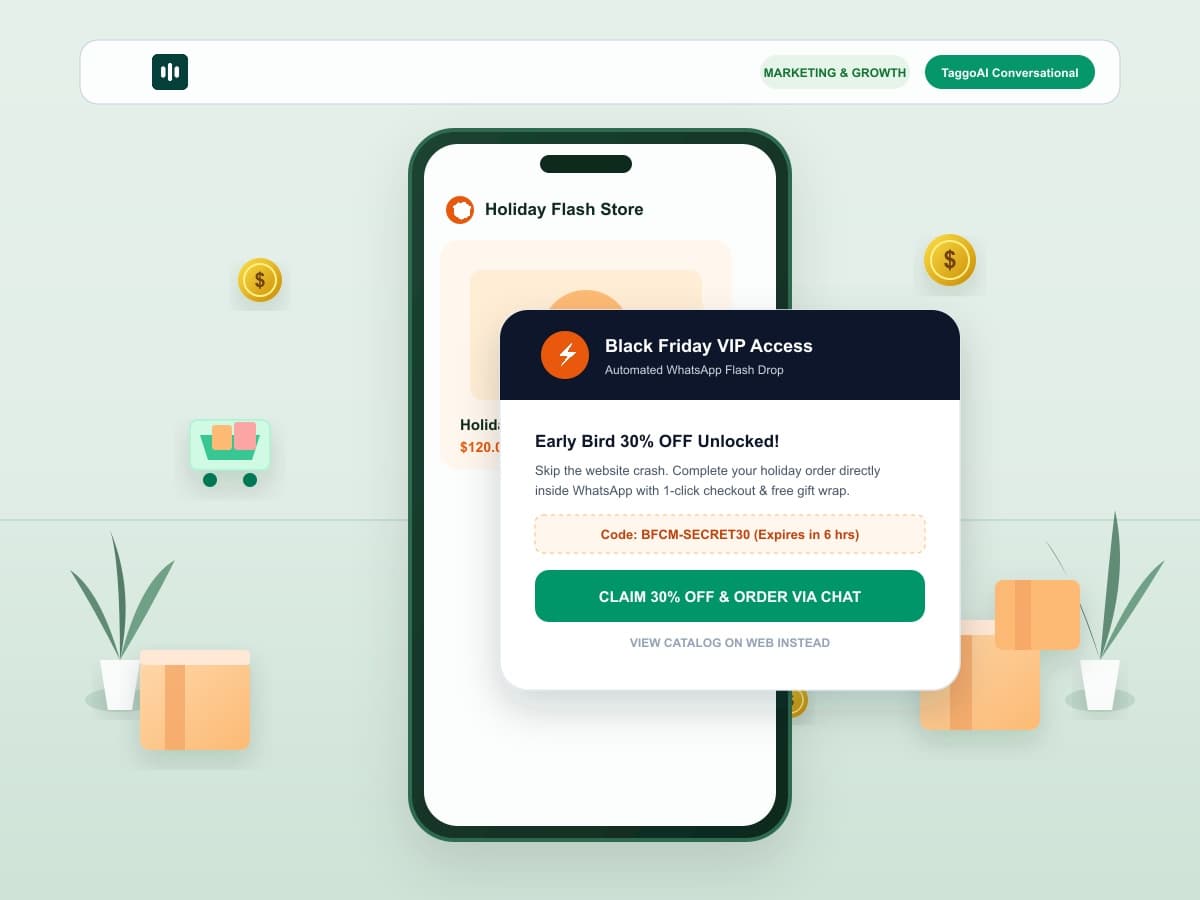 Holiday Sales Playbook: Automating Black Friday & Christmas Campaigns on WhatsApp