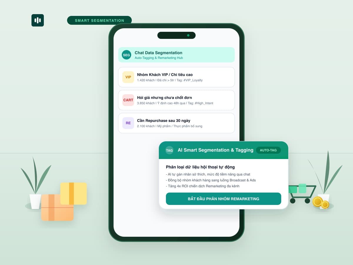 Cách phân nhóm khách hàng từ dữ liệu chat để remarketing: Tối ưu 4x ROI chiến dịch