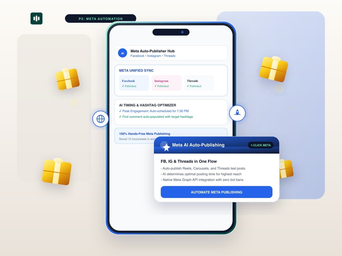 How to Auto-Publish Content to Facebook, Instagram, and Threads with AI