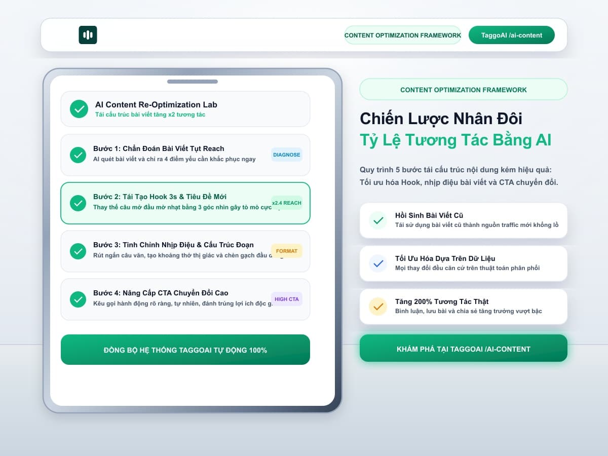 Chiến Lược Tăng Gấp Đôi Tỷ Lệ Tương Tác (Engagement Rate) Nhờ Tối Ưu Hóa Nội Dung Bằng AI