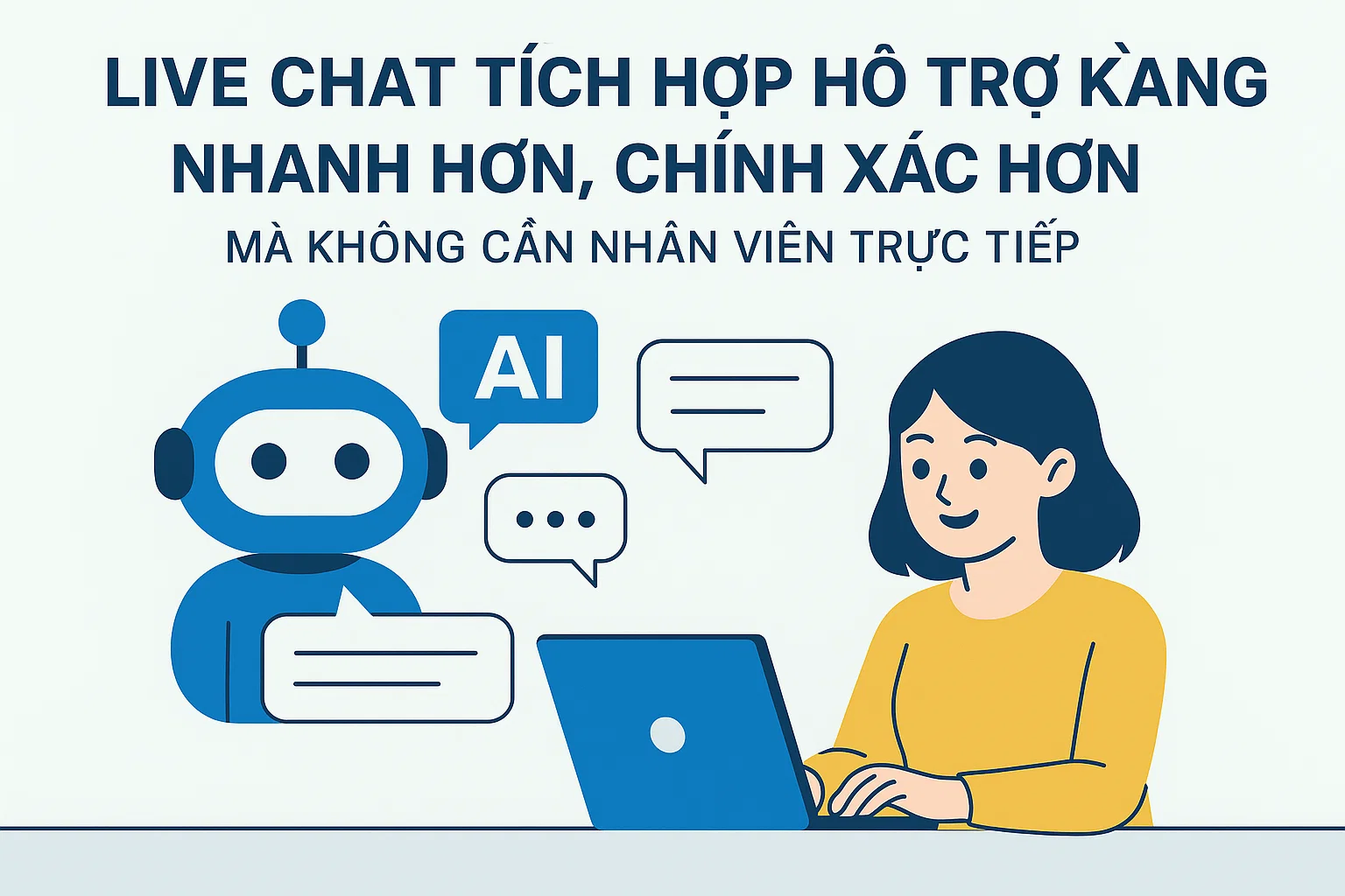 Live Chat Tích Hợp AI: Giải Pháp Hỗ Trợ Khách Hàng Nhanh Chóng, Chính Xác