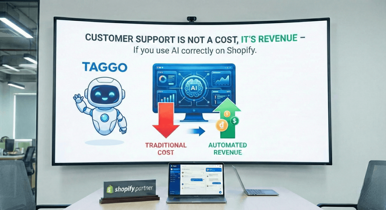 "CSKH không phải là chi phí, đó là doanh thu – Nếu bạn biết dùng AI đúng cách trên Shopify." 