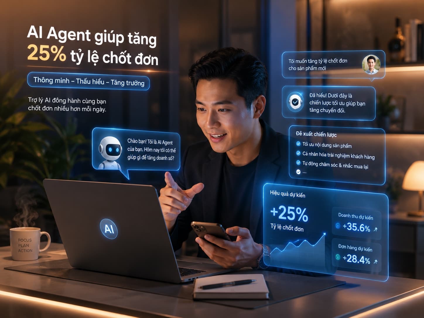 AI Agent chăm sóc khách hàng: Giải pháp giúp doanh nghiệp phản hồi nhanh, phục vụ tốt và tăng chuyển đổi
