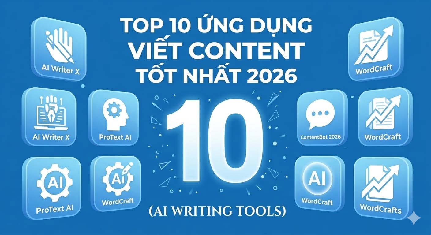 Top 10 ứng dụng viết content tốt nhất 2026 (AI Writing Tools)