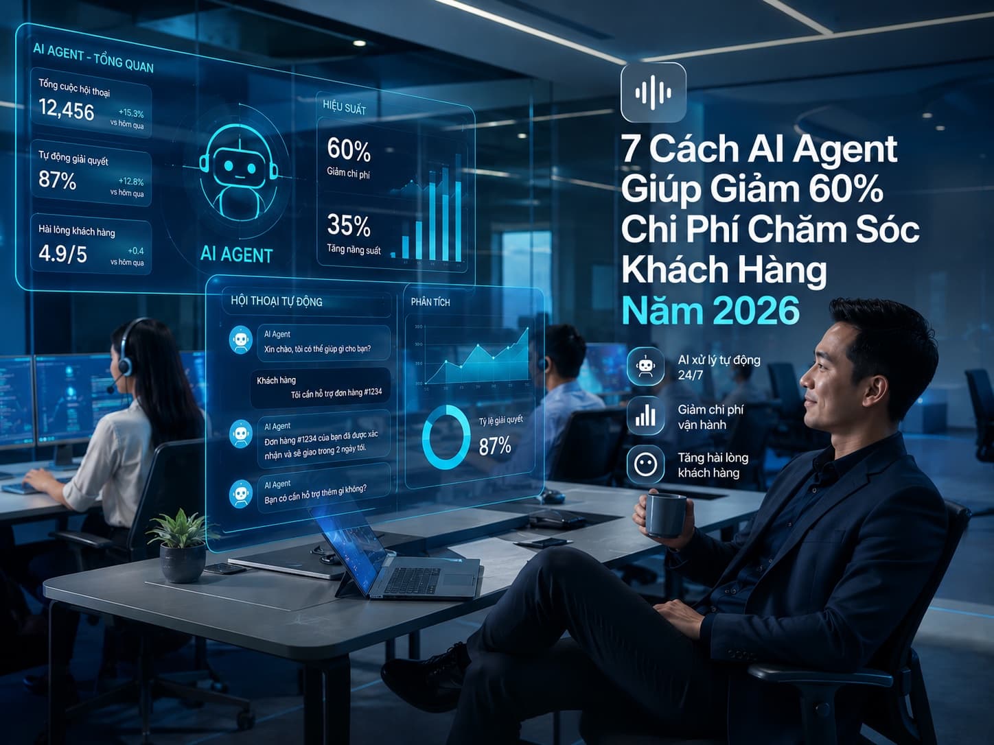 7 Cách AI Agent Giúp Giảm 60% Chi Phí Chăm Sóc Khách Hàng Năm 2026