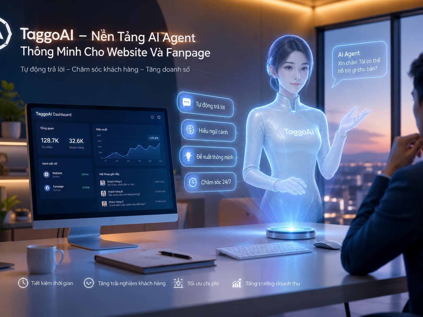 TaggoAI: Nền Tảng AI Agent Thông Minh Cho Website Và Fanpage