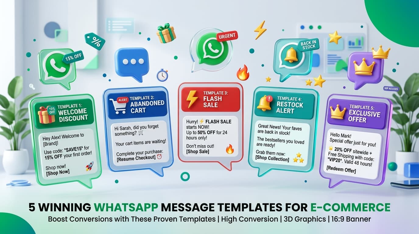 5 Abandoned Cart WhatsApp Message Templates That Actually Convert