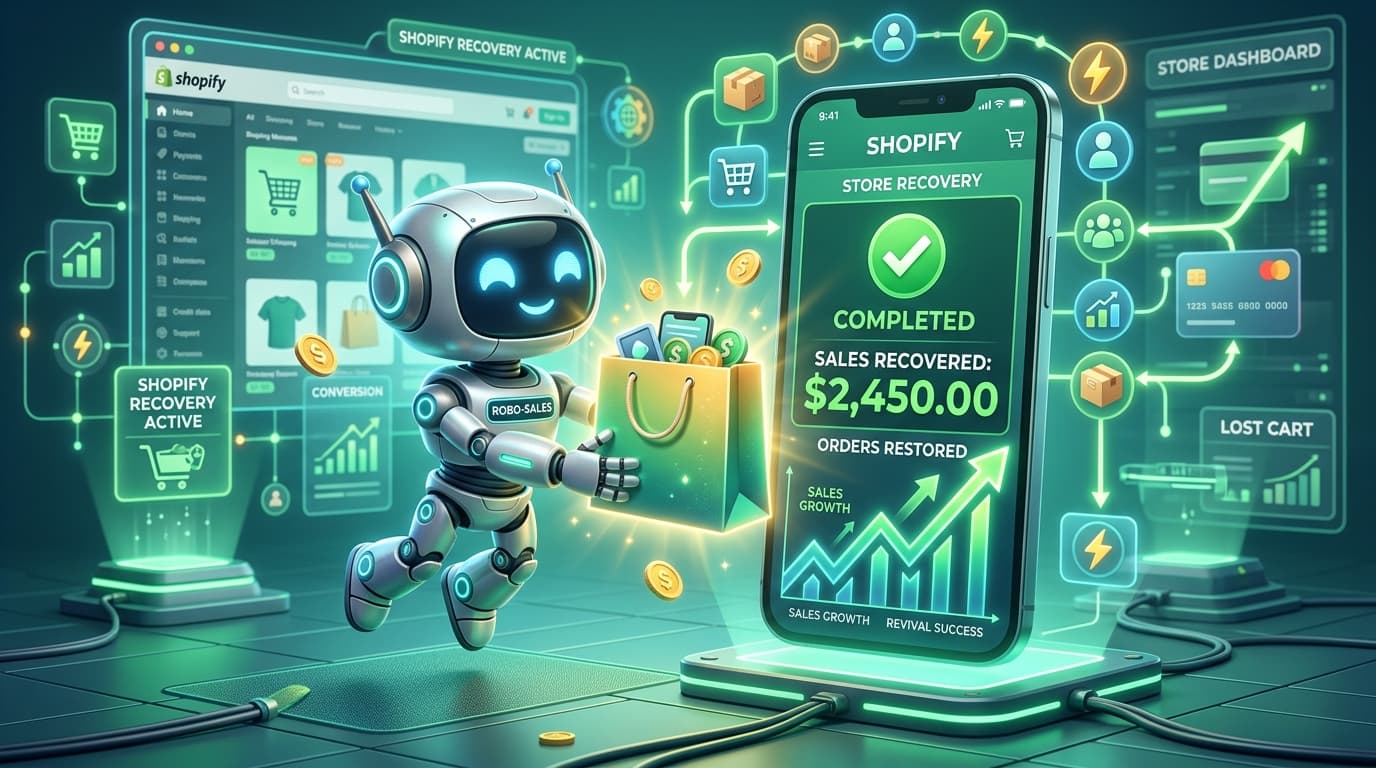 How AI Chatbots Recover Lost Sales Automatically on Shopify