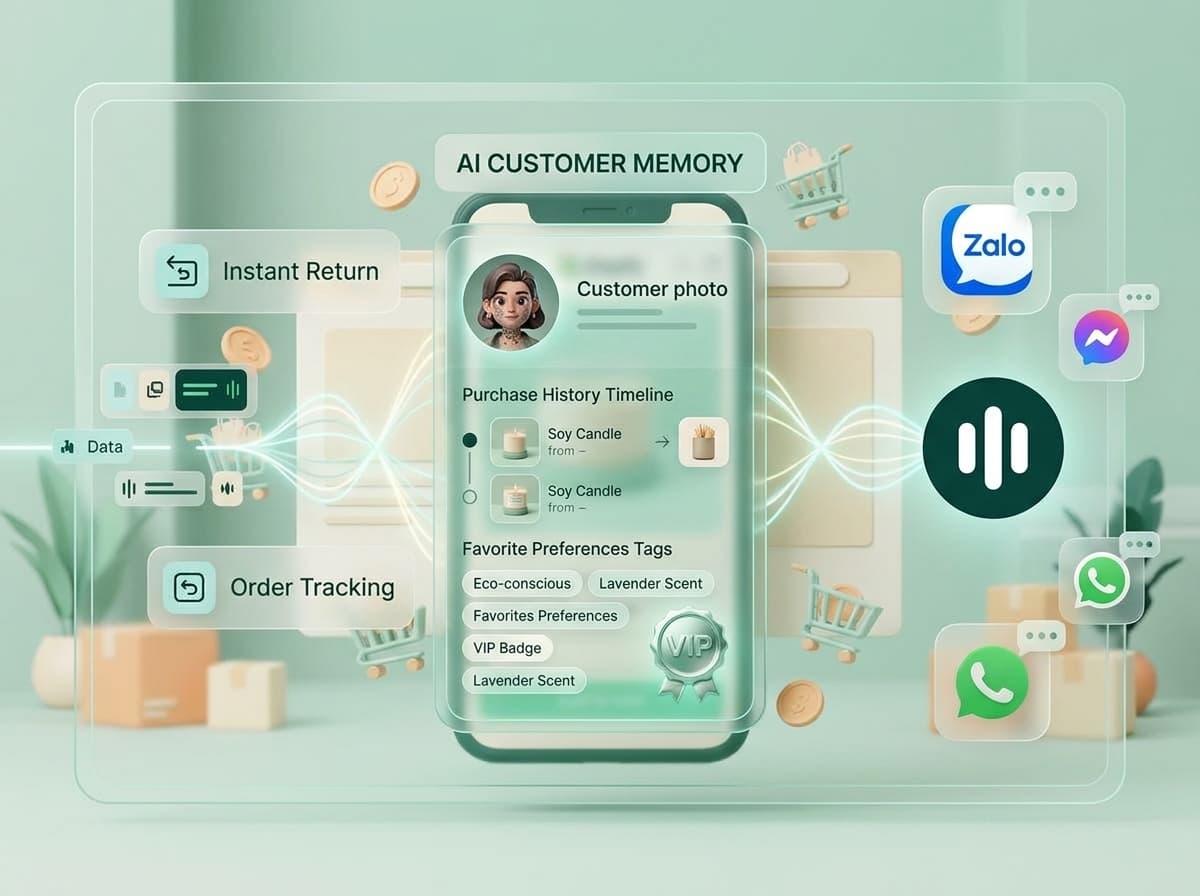 Chatbot AI có nhớ lịch sử khách hàng không? Khám phá sức mạnh của AI Customer Memory