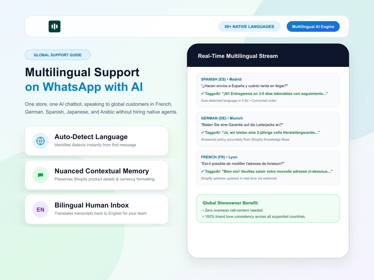 How to Handle Multilingual Customer Support on WhatsApp with AI
