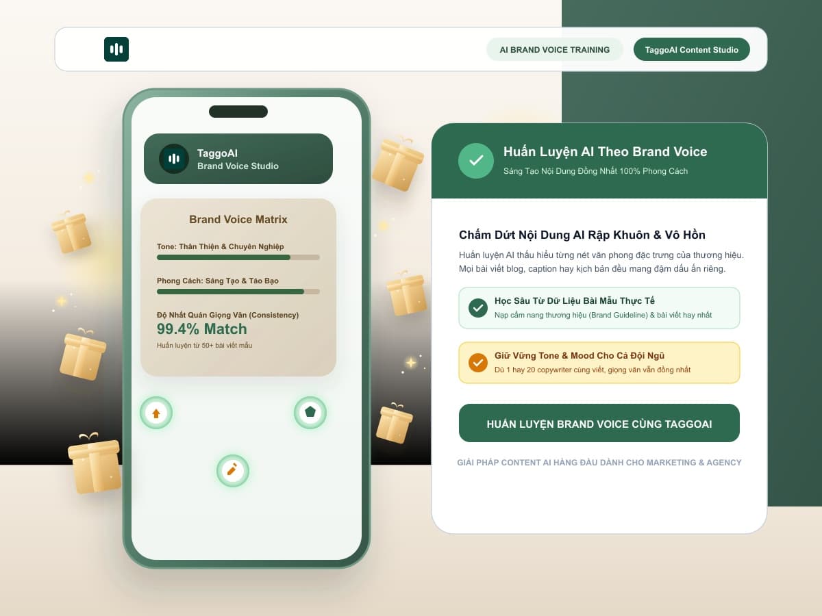 Cách Huấn Luyện AI Theo Giọng Văn Thương Hiệu (Brand Voice) Để Sáng Tạo Nội Dung Đồng Nhất