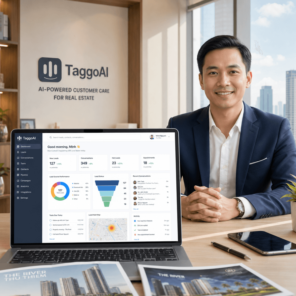 Case study bất động sản: Tăng 30% lead & giảm 25% chi phí CSKH nhờ chatbot AI trong 1 quý