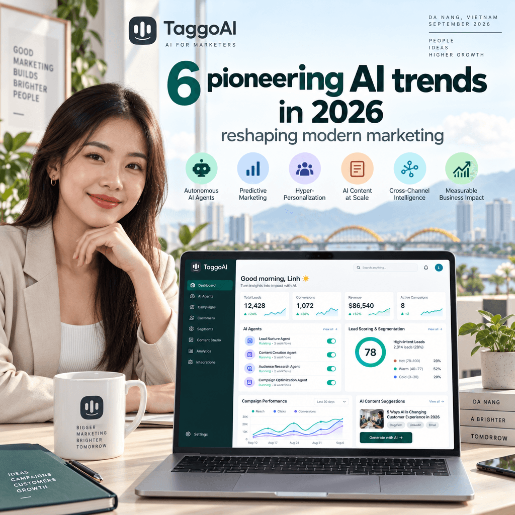 6 xu hướng AI tiên phong năm 2026 đang định hình lại marketing hiện đại
