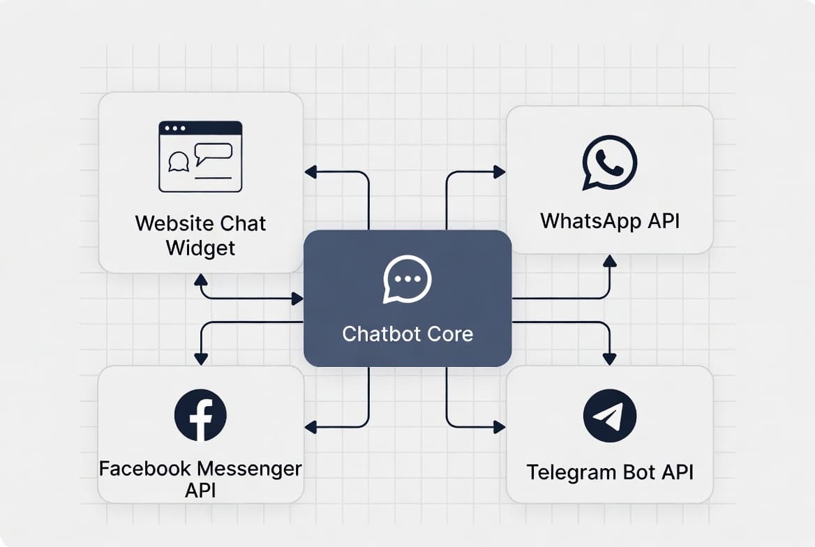 Cách Xây Dựng Hệ Thống Chatbot Đa Kênh: Website, WhatsApp, Facebook & Telegram