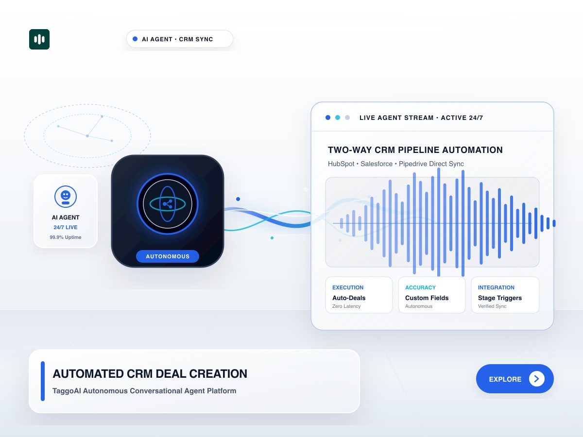 How to Connect an AI Agent to HubSpot, Salesforce, or Pipedrive for Deal Creation