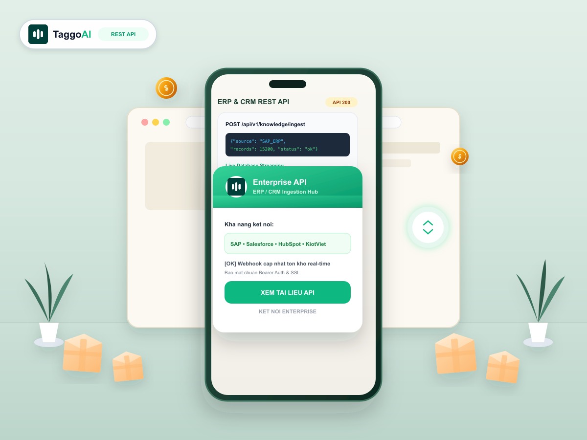 Cách Đồng Bộ Dữ Liệu ERP & CRM Vào AI Knowledge Base Qua REST API