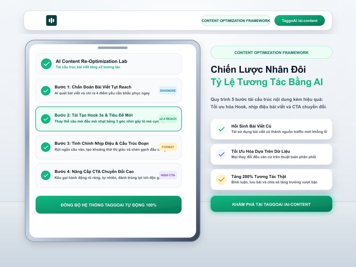 Chiến Lược Tăng Gấp Đôi Tỷ Lệ Tương Tác (Engagement Rate) Nhờ Tối Ưu Hóa Nội Dung Bằng AI